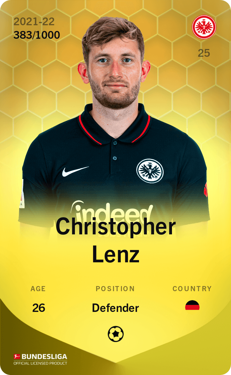 Christopher Lenz 2021-22 • Limited 383/1000