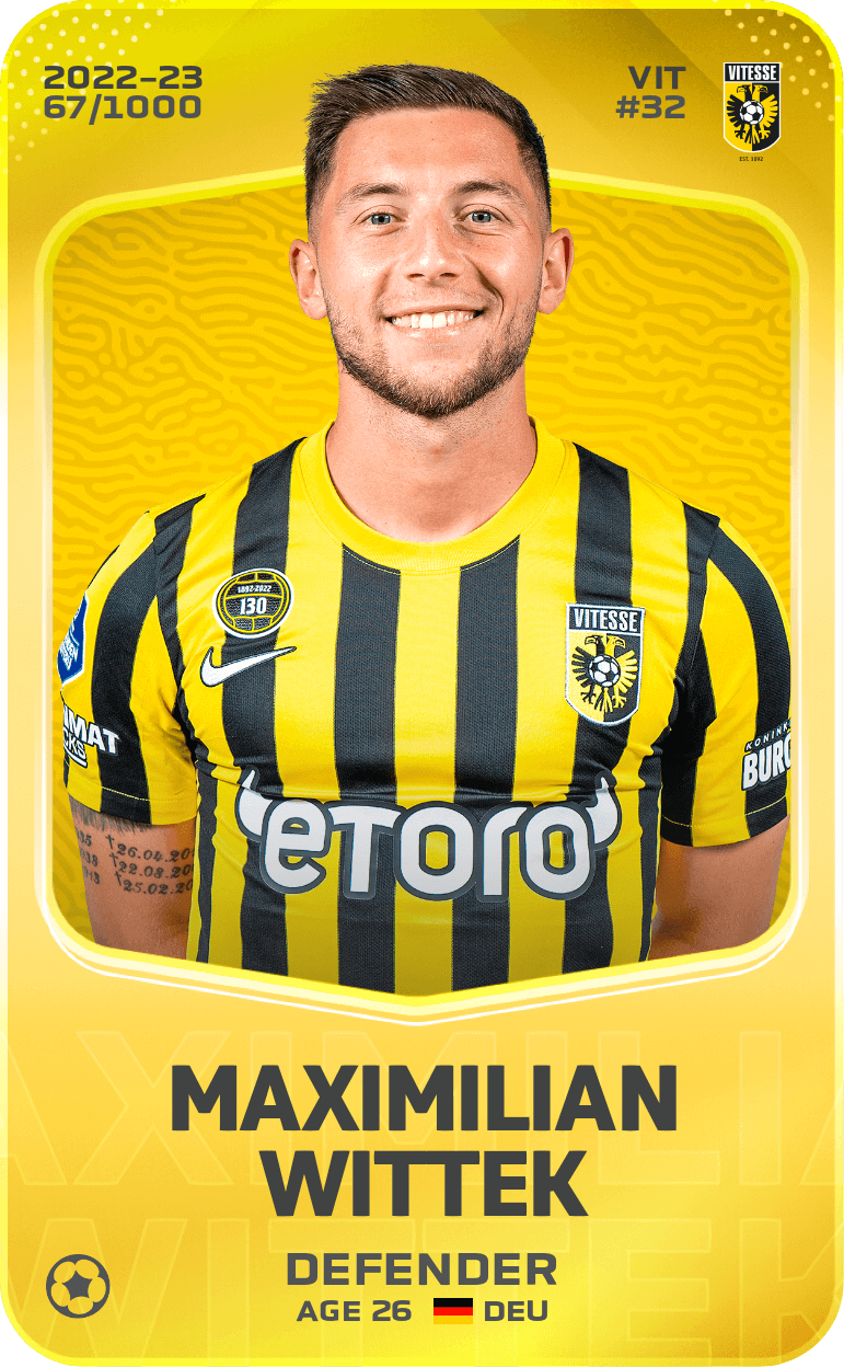 Maximilian Wittek 2022-23 • Limited 67/1000
