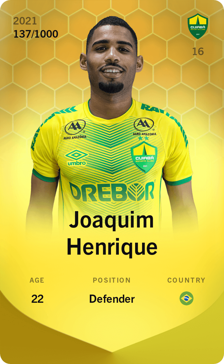 Joaquim Henrique 2021-22 • Limited 137/1000