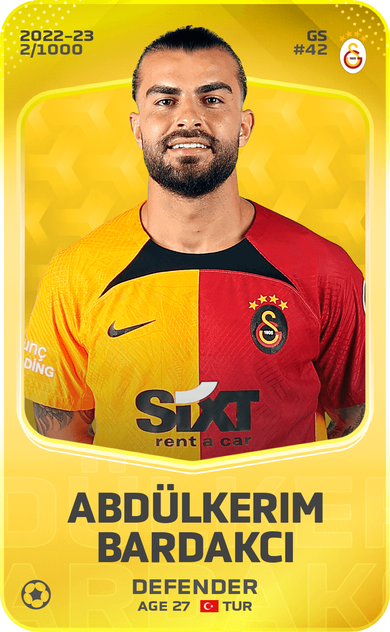 Abdülkerim Bardakcı 2022-23 • Limited 2/1000