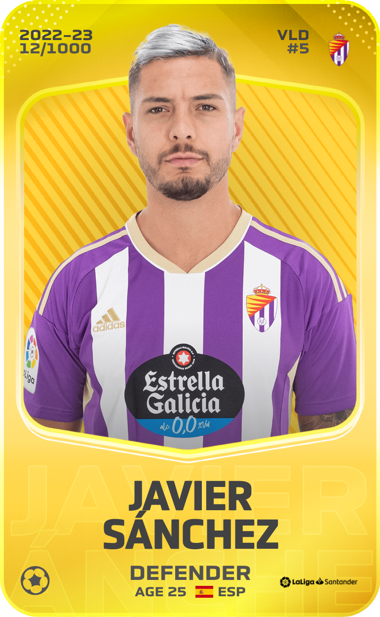 Sorare - Sorare Official - Javier Sánchez 2022-23 • Limited 12/1000 - NFT # 61029658996816544314879166021227203695611063981310815183163582838456321856531