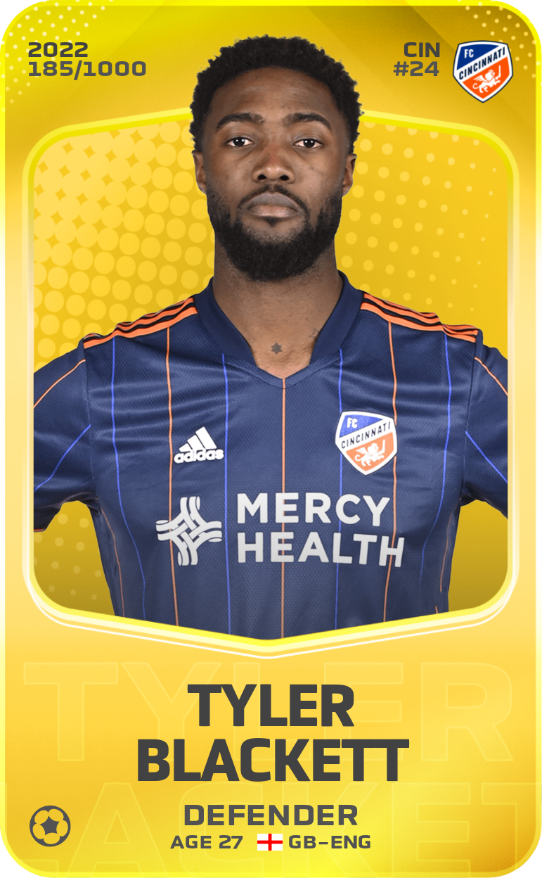 Sorare - Sorare Official - Tyler Blackett 2022-23 • Limited 185/1000 - NFT # 69907483327457311352949930637391723556378429724511841265737536788084155855585
