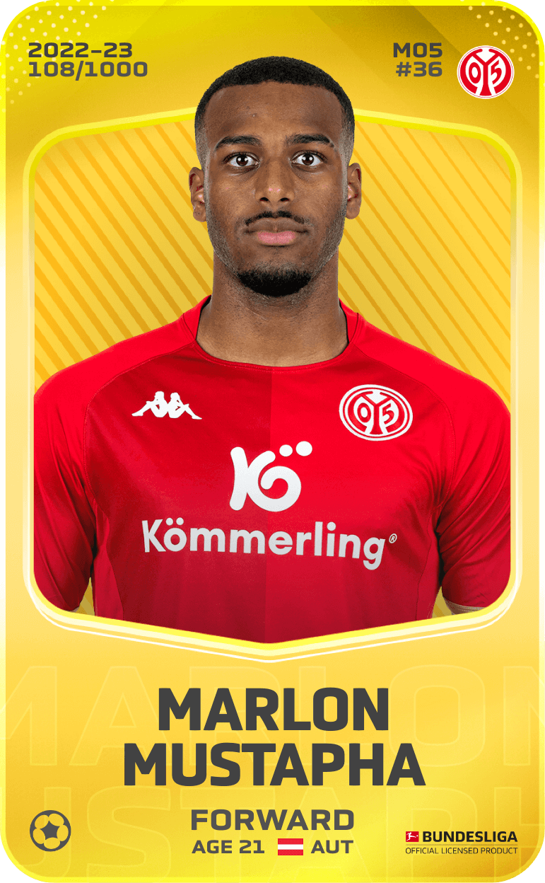 Marlon Mustapha 2022-23 • Limited 108/1000