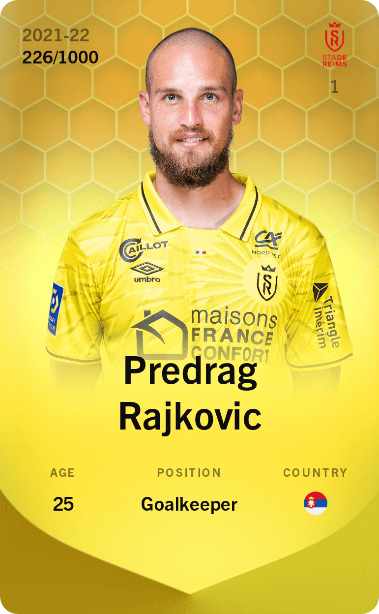 Predrag Rajkovic 2021-22 • Limited 226/1000