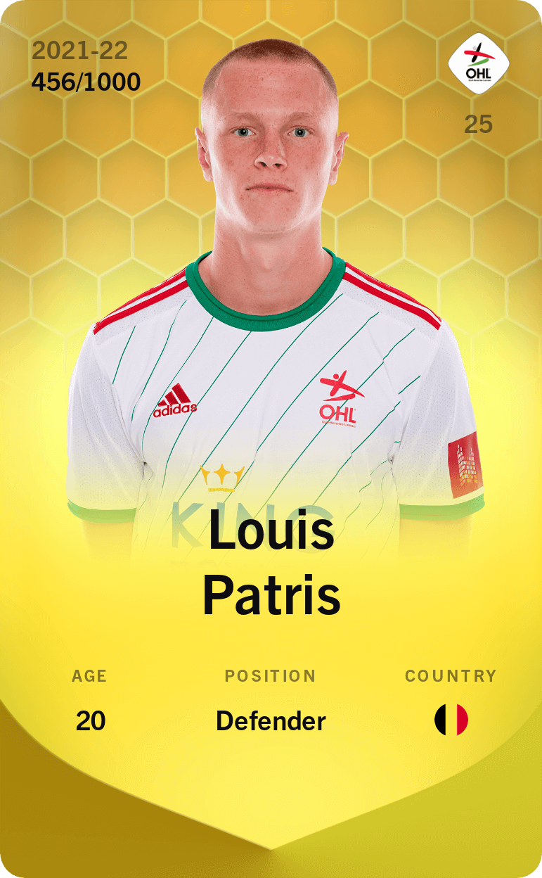 Louis Patris 2021-22 • Limited 456/1000