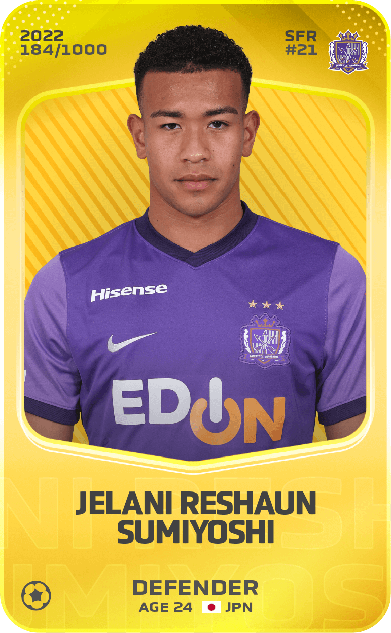 Jelani Reshaun Sumiyoshi 2022-23 • Limited 184/1000