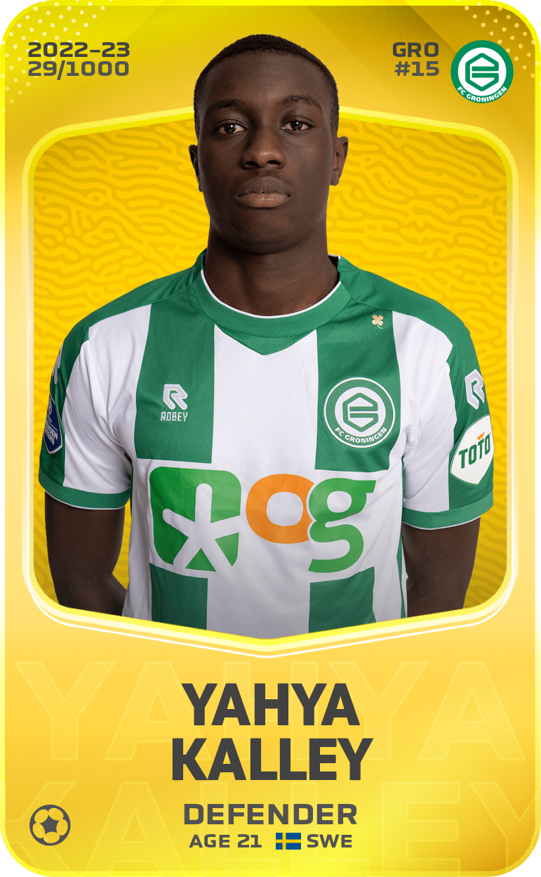 Sorare - Sorare Official - Yahya Kalley 2022-23 • Limited 29/1000 - NFT # 89234298769931889533174490194009554956425350219442265205383162241182148123503