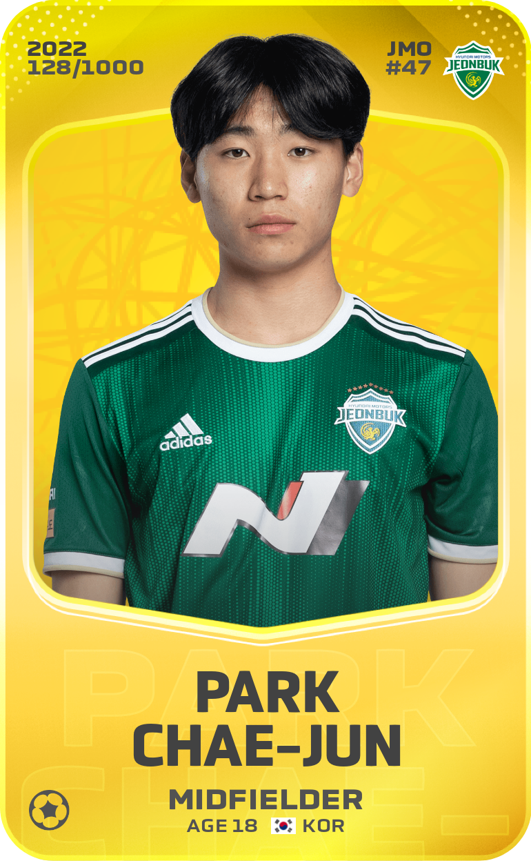 Sorare - Sorare Official - Park Chae-Jun 2022-23 • Limited 128/1000 - NFT # 81413197070308526417801553082192846624606303691736087840218551325078017434737