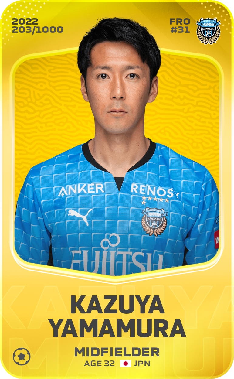 Sorare - Sorare Official - Kazuya Yamamura 2022-23 • Limited 203/1000 - NFT # 55877165592962904231971299709132661852227349628905043625007080203034650277318