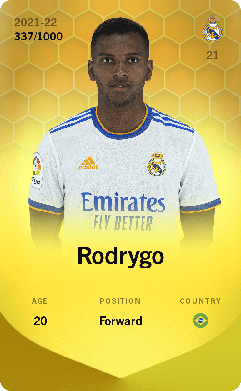 Rodrygo 2021-22 • Limited 337/1000