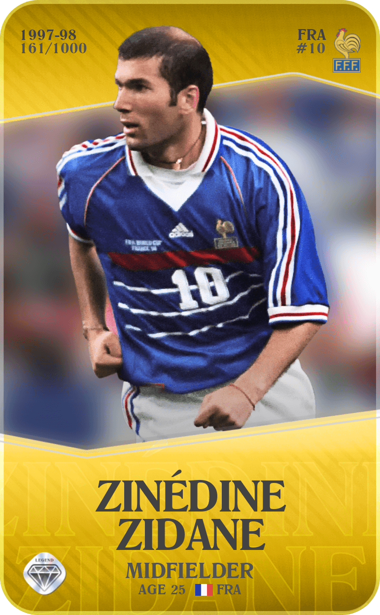 Zinédine Zidane 1997-98 • Limited 161/1000