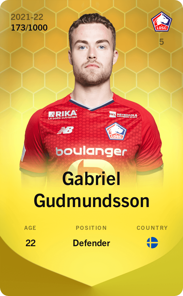 Gabriel Gudmundsson 2021-22 • Limited 173/1000