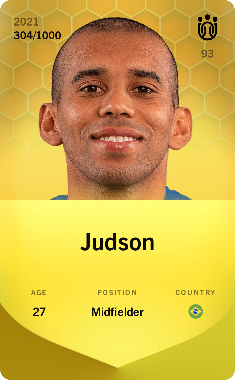 Sorare - Sorare Official - Judson 2021-22 • Limited 304/1000 - NFT # 109978213029700605813572386143634922793872472092824242993334819403111109778739