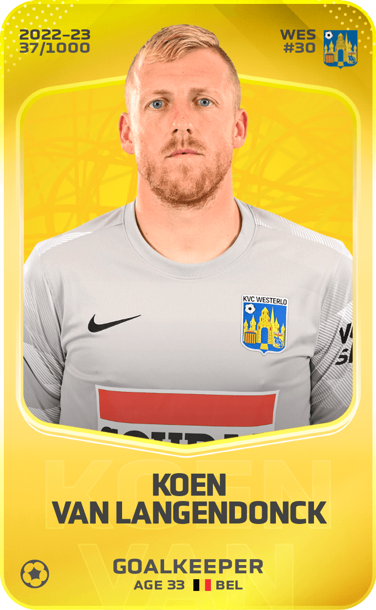 Koen Van Langendonck 2022-23 • Limited 37/1000