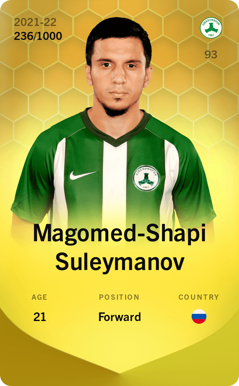 Magomed-Shapi Suleymanov 2021-22 • Limited 236/1000