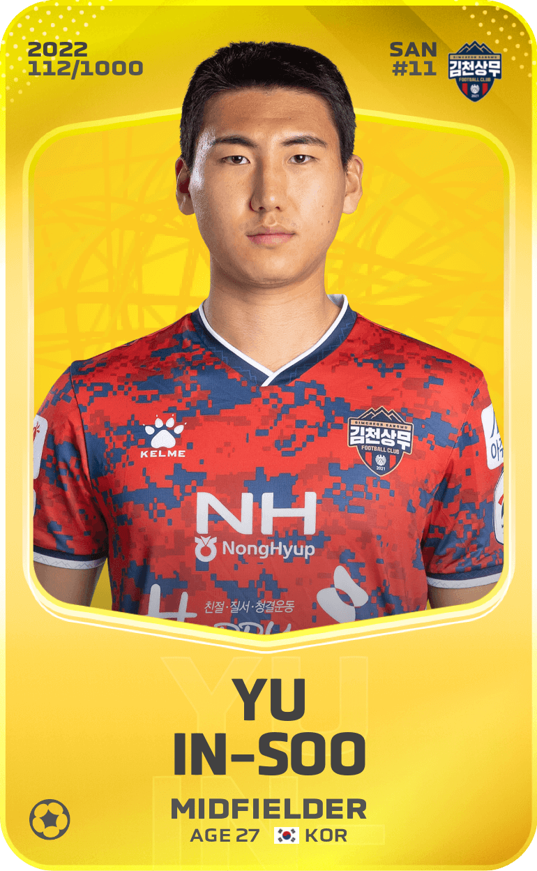 Yu In-Soo 2022-23 • Limited 112/1000