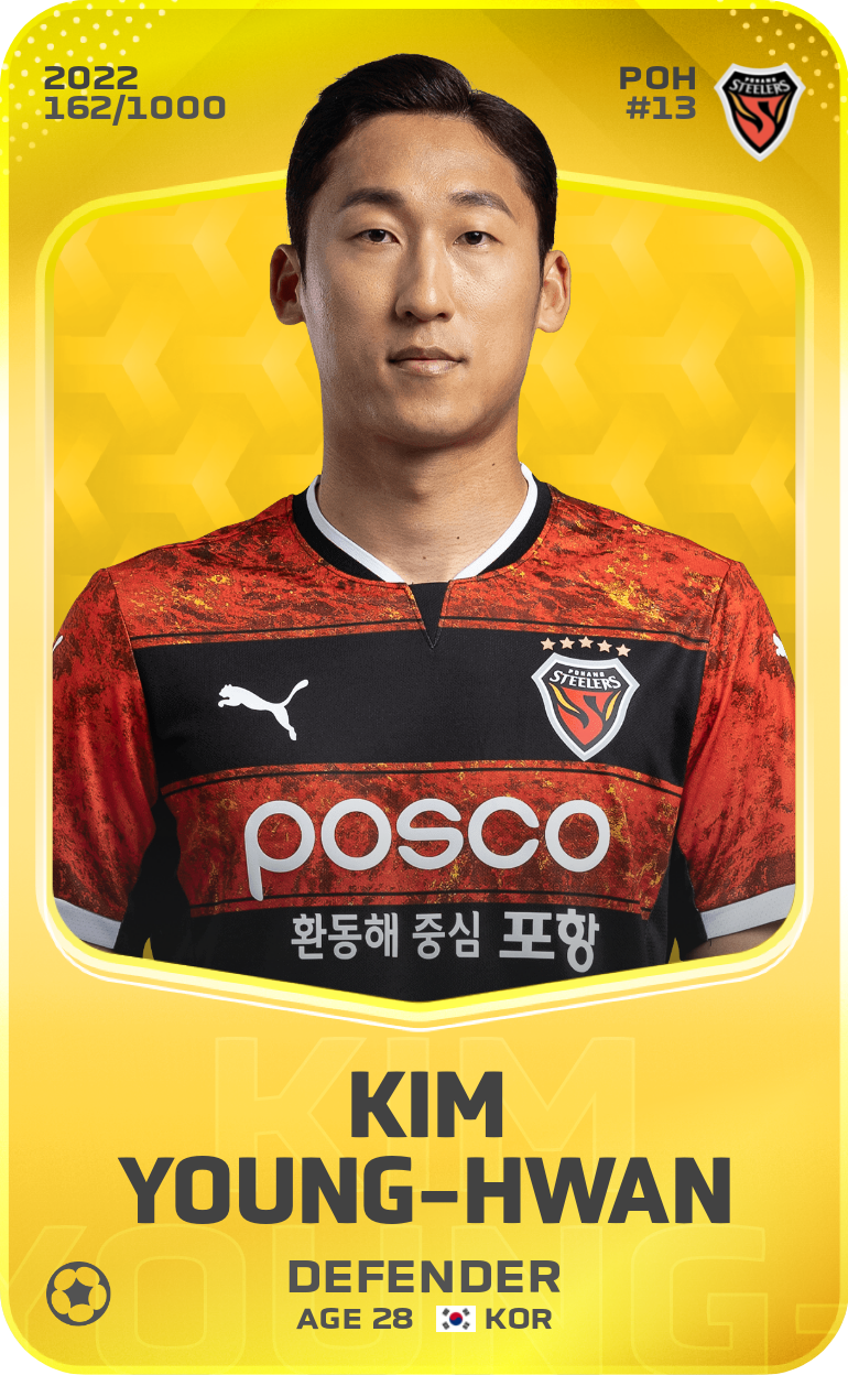 Sorare - Sorare Official - Kim Young-Hwan 2022-23 • Limited 162/1000 - NFT # 102558818734460955797883779759392994985027991291632258839439917652805576769403