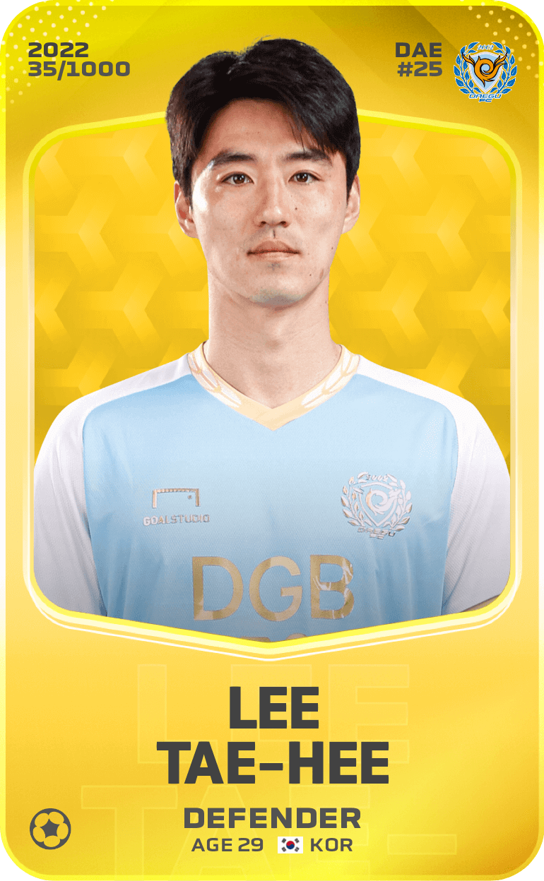 Lee Tae-Hee 2022-23 • Limited 35/1000
