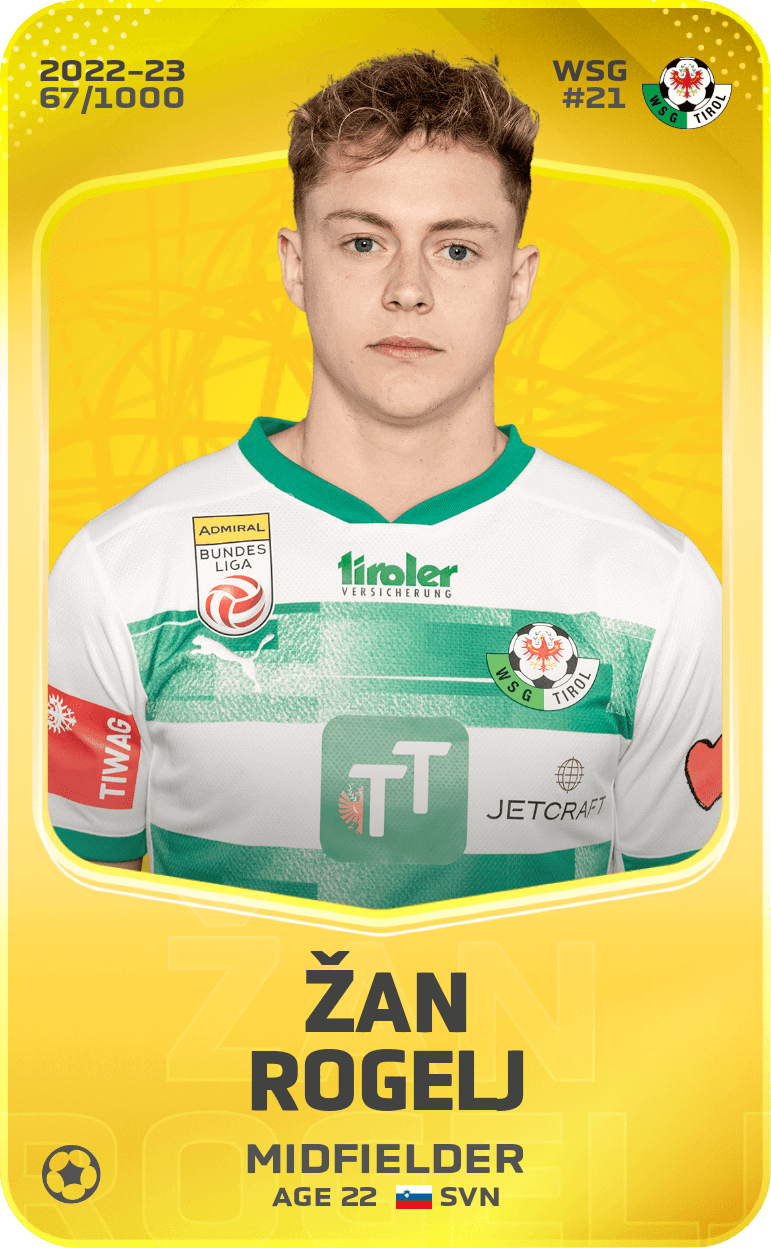 Žan Rogelj 2022-23 • Limited 67/1000