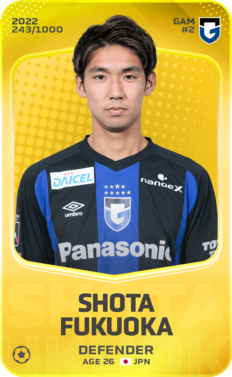 Sorare - Sorare Official - Shota Fukuoka 2022-23 • Limited 243/1000 - NFT # 65362027585348458617486938379108312393756671026677065565778690122053976265566