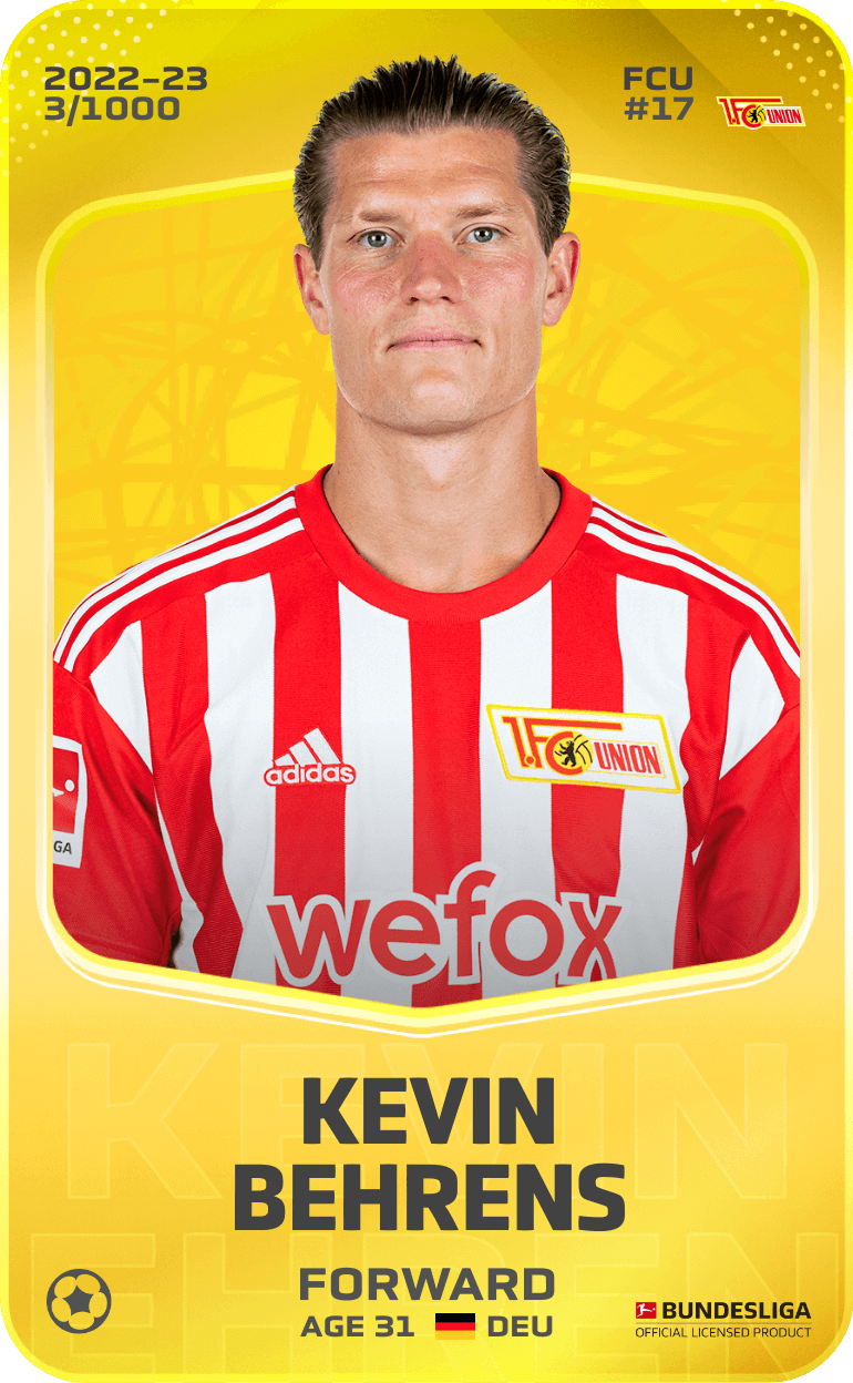 Kevin Behrens 2022-23 • Limited 3/1000