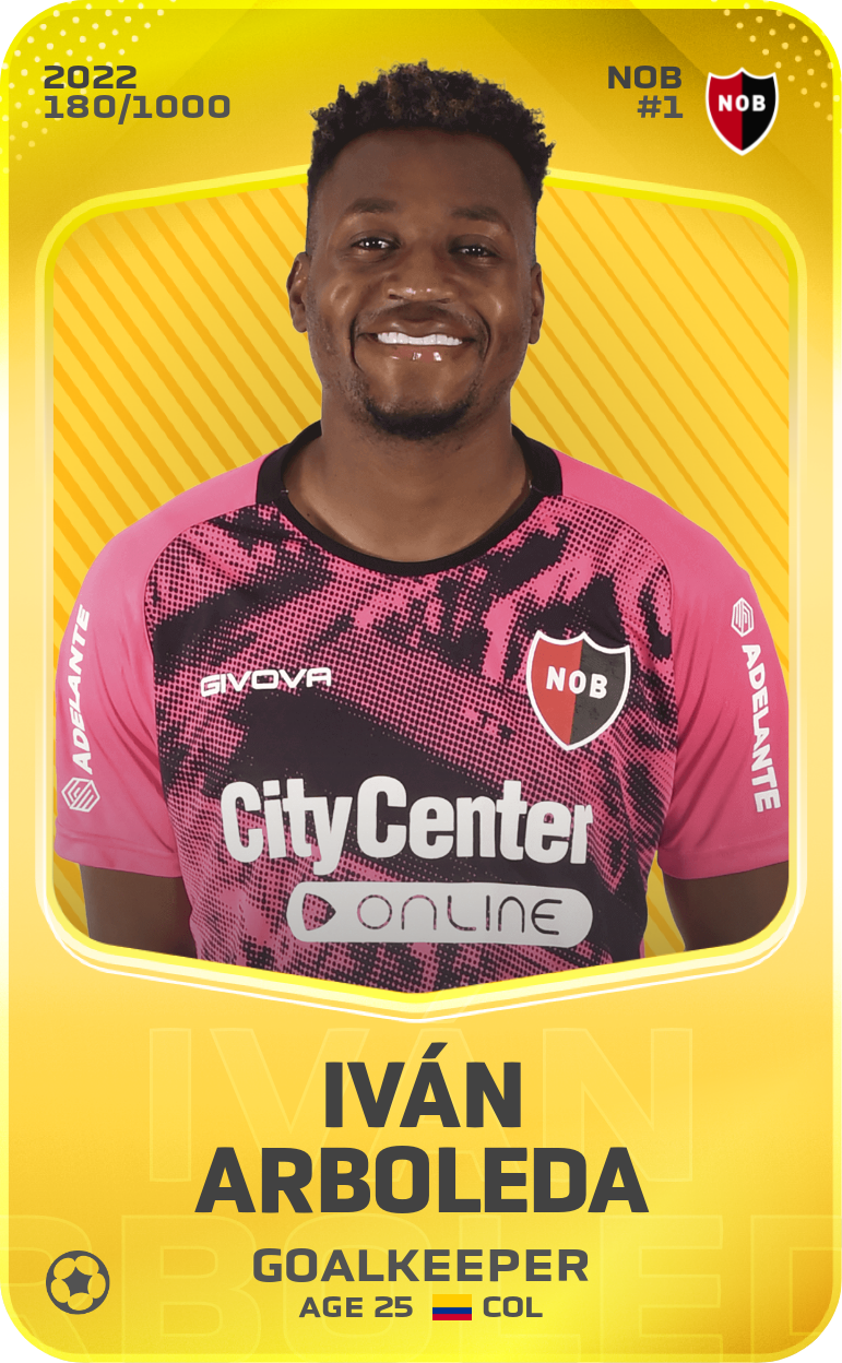 Sorare - Sorare Official - Iván Arboleda 2022-23 • Limited 180/1000 - NFT # 38543234792722648685419182193982439909193532539103413562041941990843332832737