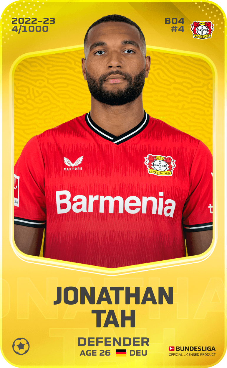Jonathan Tah 2022-23 • Limited 4/1000