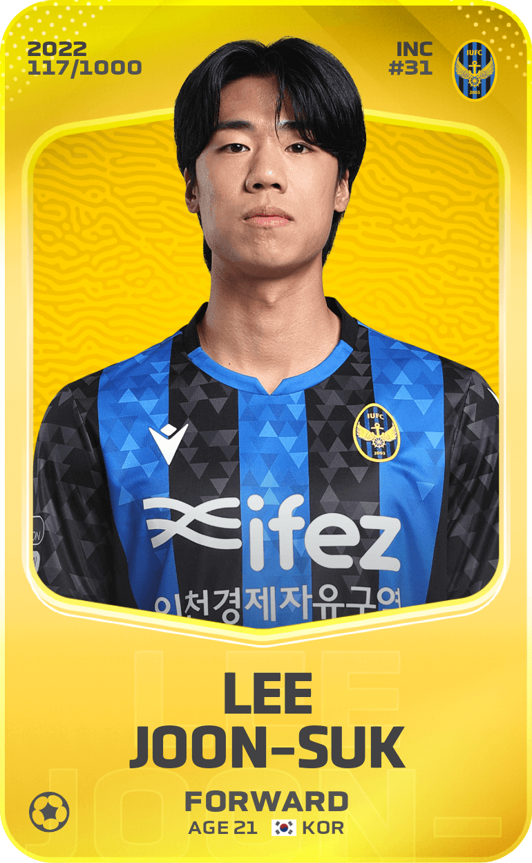 Lee Joon-Suk 2022-23 • Limited 117/1000