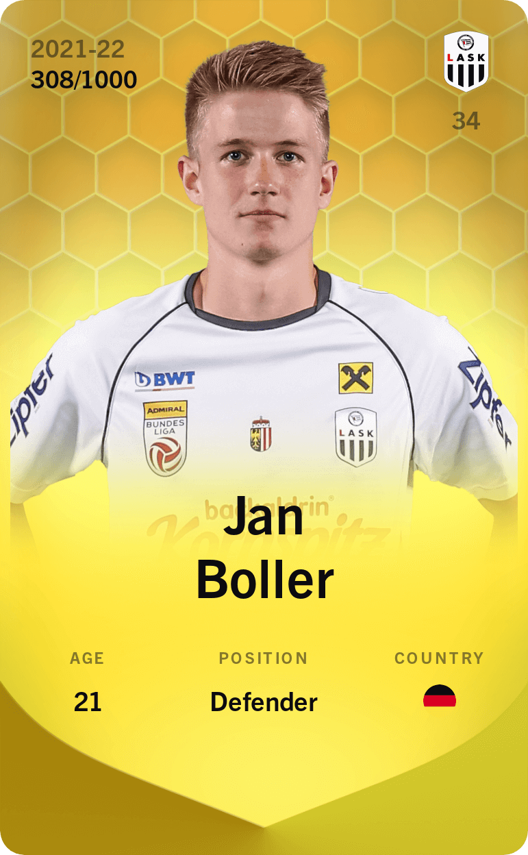 Jan Boller 2021-22 • Limited 308/1000