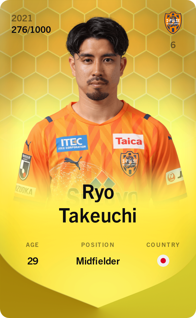 Sorare - Sorare Official - Ryo Takeuchi 2021-22 • Limited 276/1000 - NFT # 65121201328222289144023531192060027426510596574090062483847642266962285898612