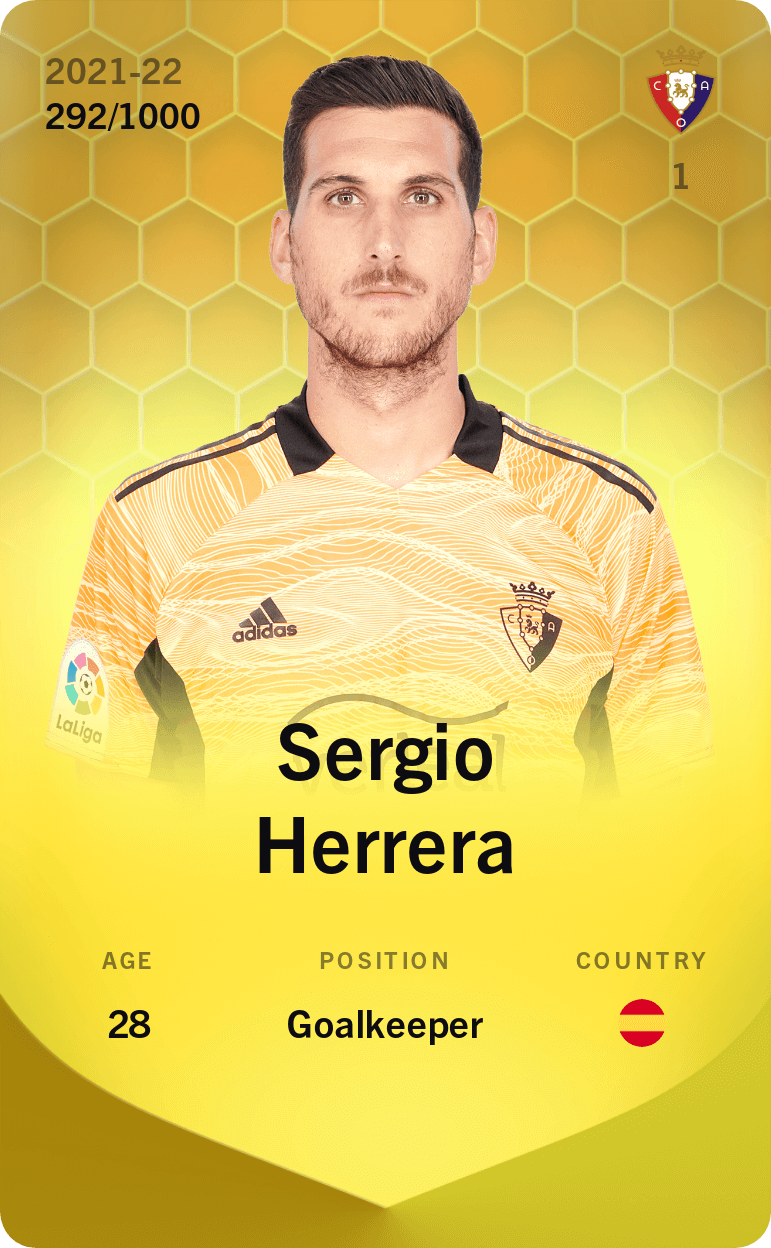 Sergio Herrera 2021-22 • Limited 292/1000