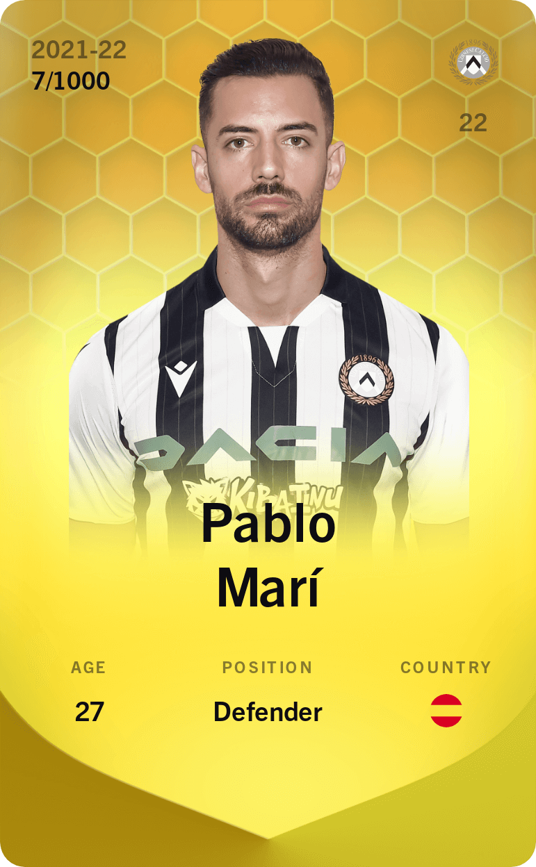 Pablo Marí 2021-22 • Limited 7/1000
