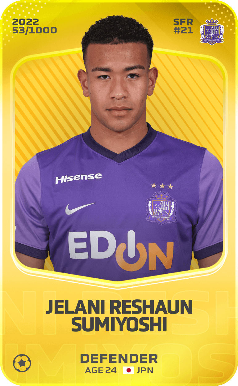 Jelani Reshaun Sumiyoshi 2022-23 • Limited 53/1000