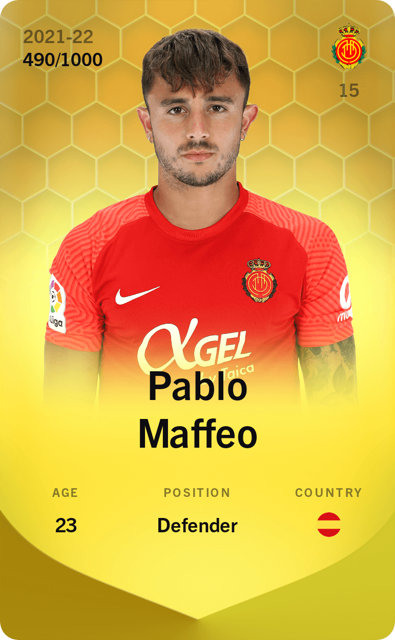 Pablo Maffeo 2021-22 • Limited 490/1000