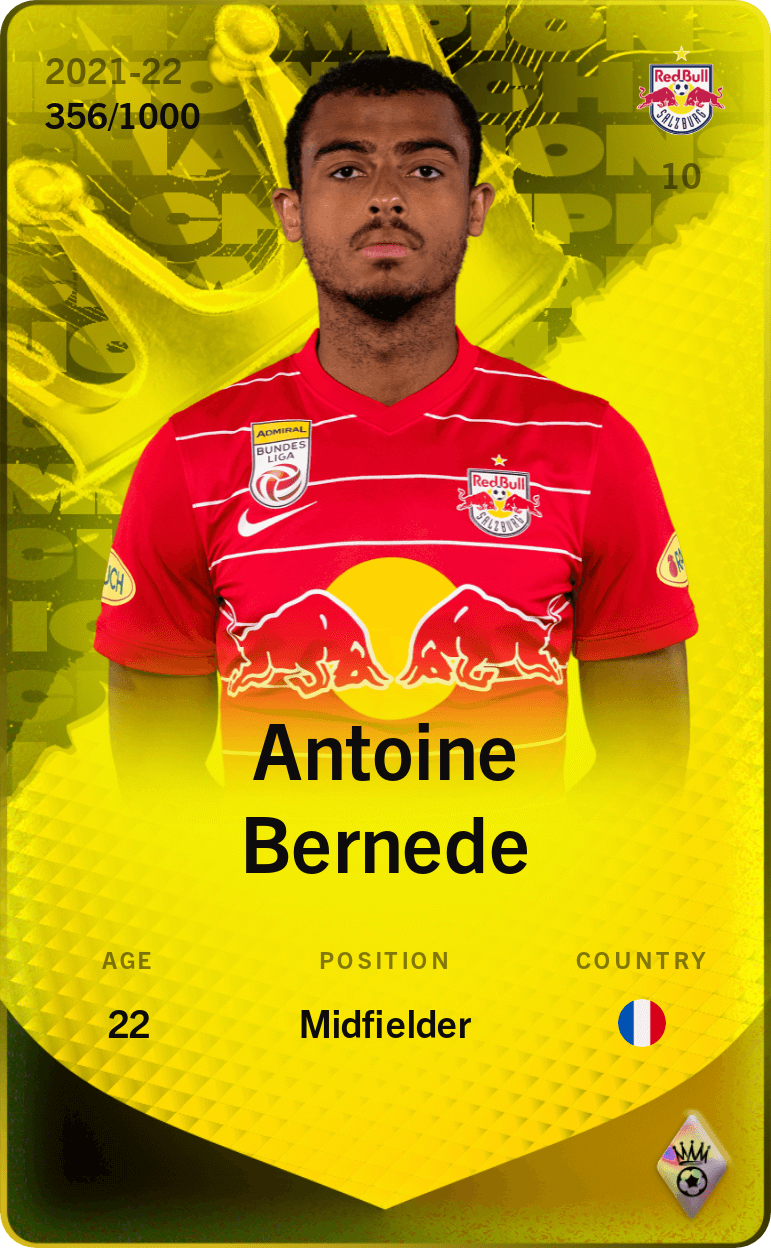 Antoine Bernede 2021-22 • Limited 356/1000