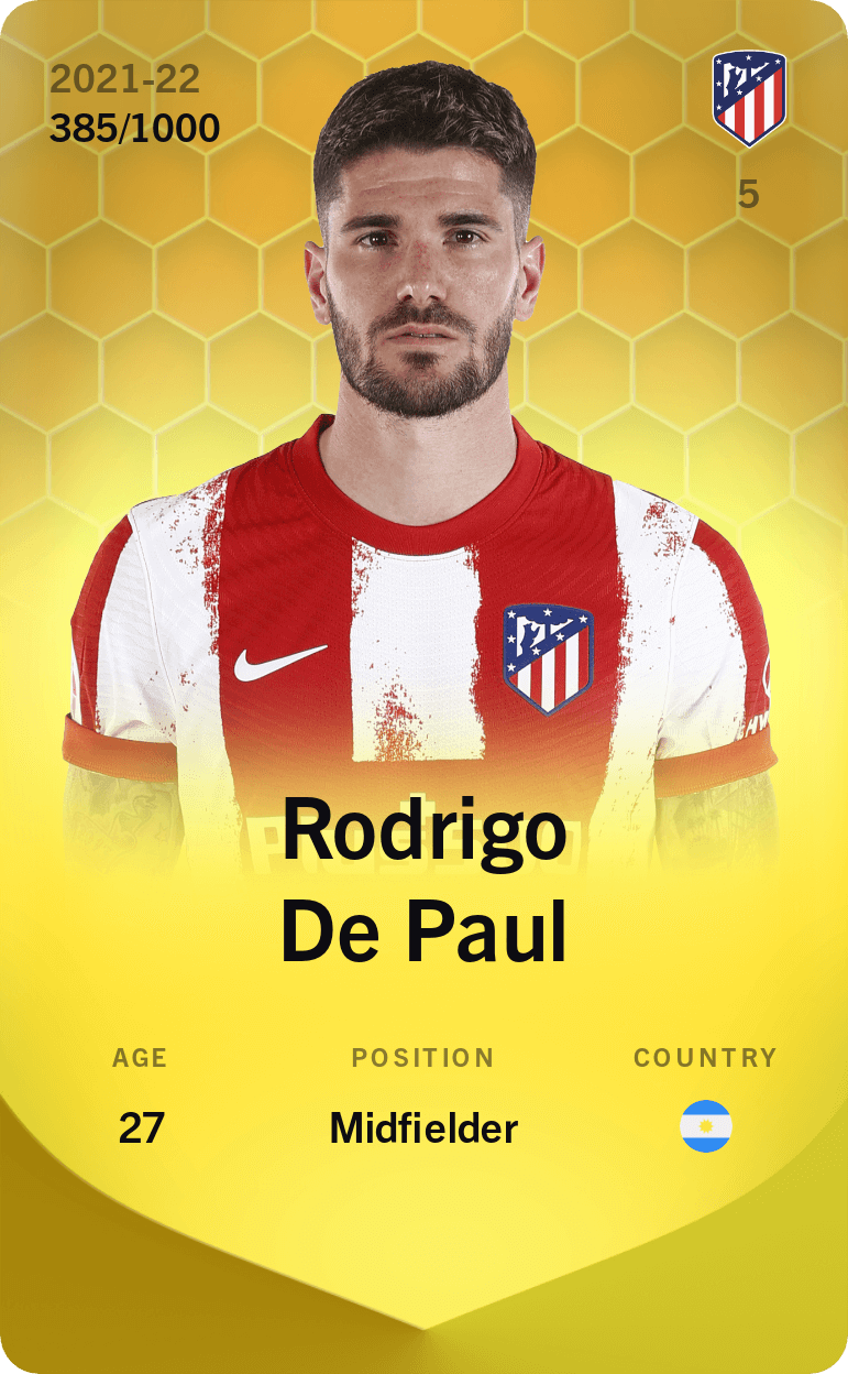 Rodrigo De Paul 2021-22 • Limited 385/1000