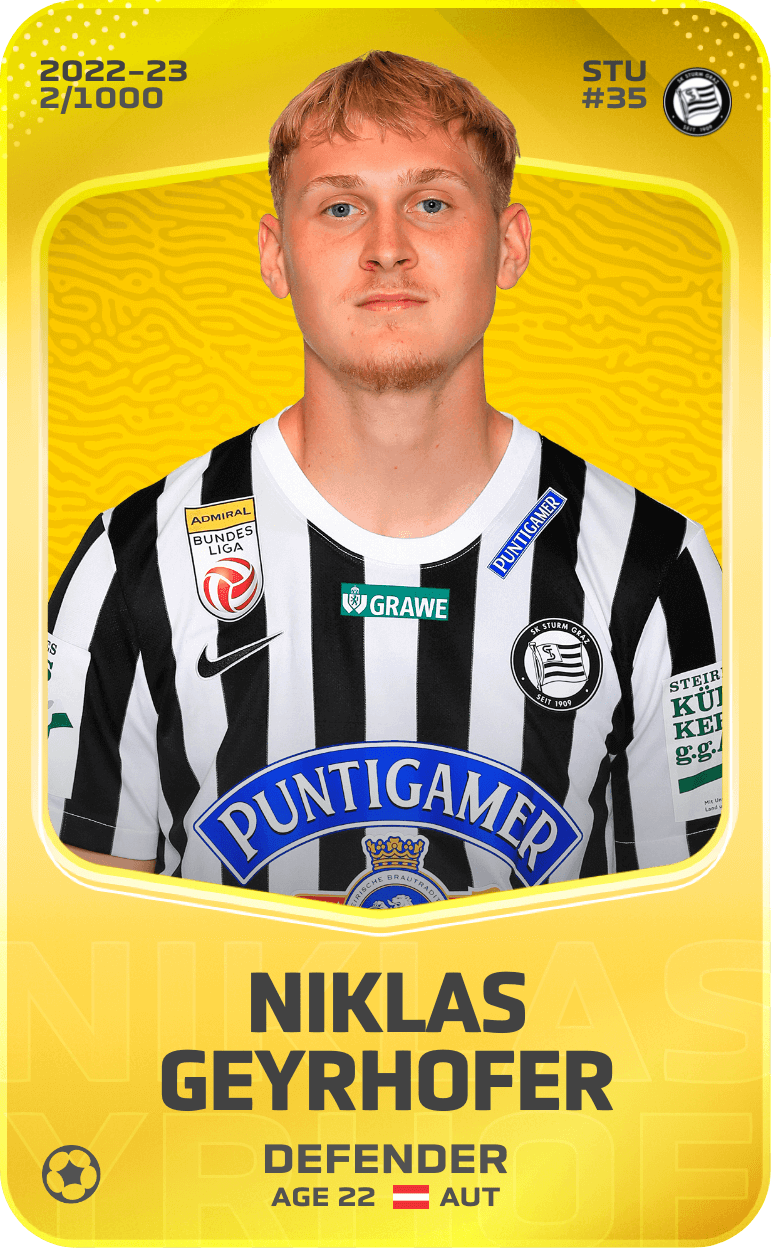 Niklas Geyrhofer 2022-23 • Limited 2/1000