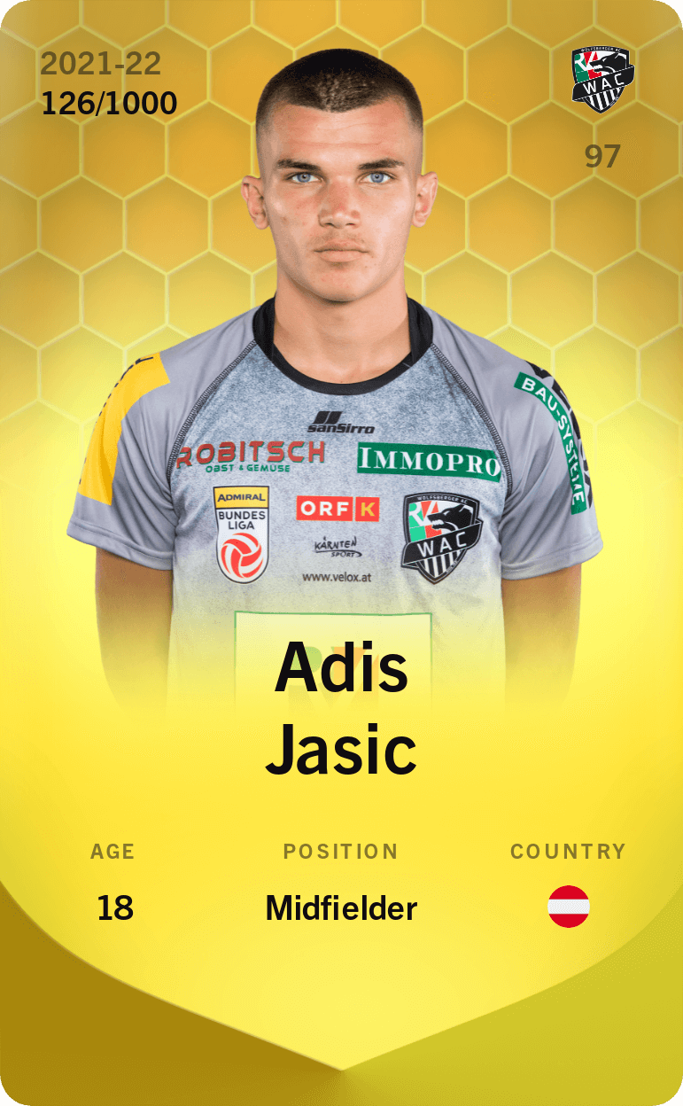 Adis Jasic 2021-22 • Limited 126/1000
