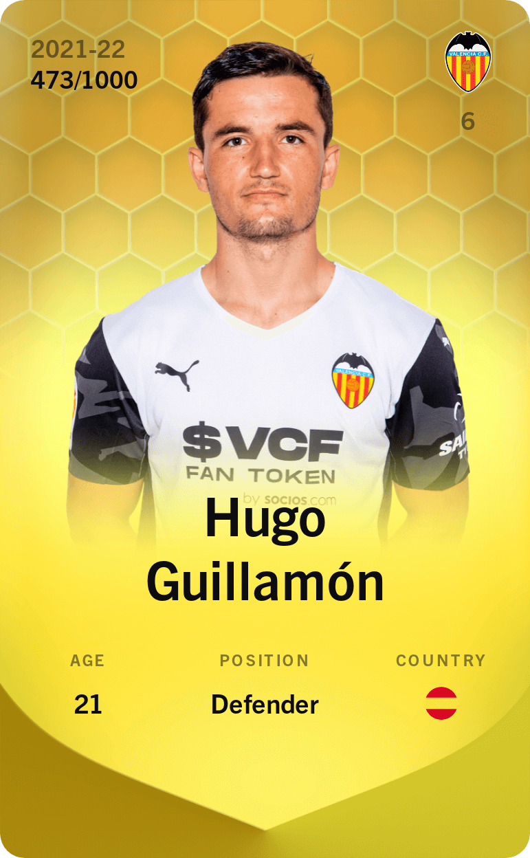 Hugo Guillamón 2021-22 • Limited 473/1000