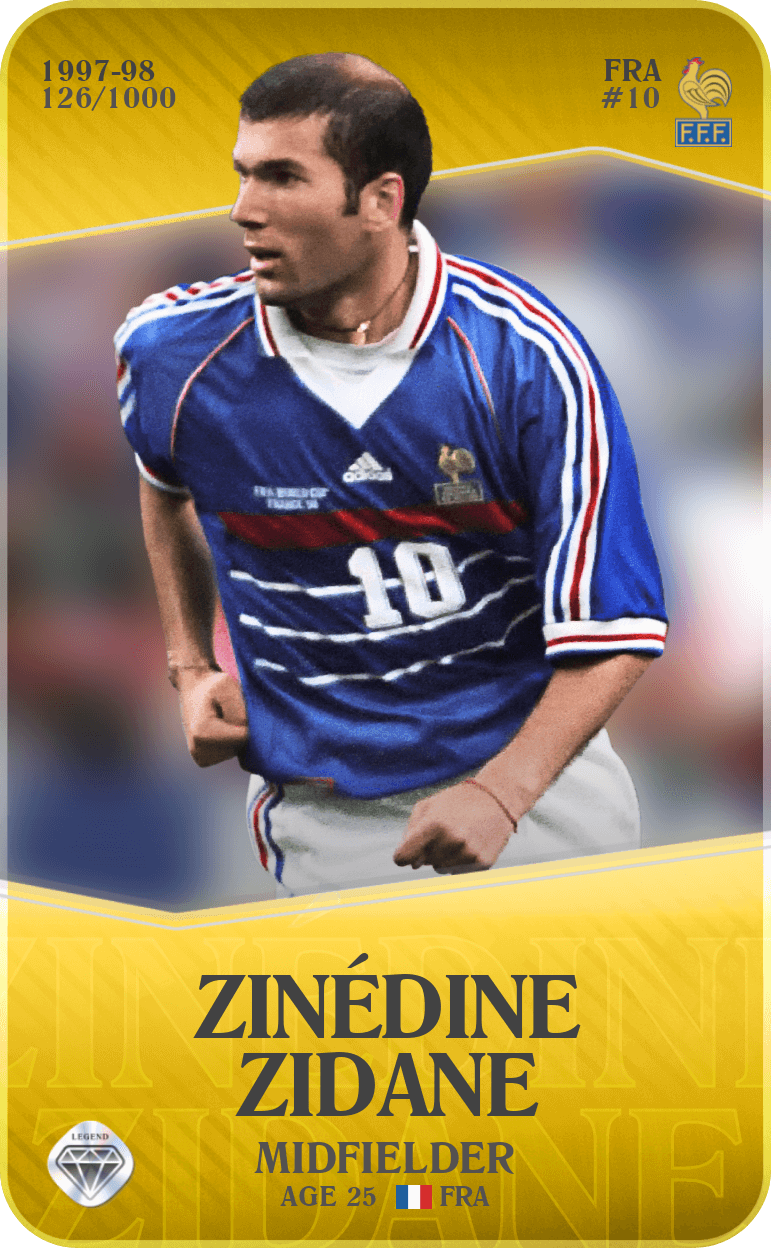 Zinédine Zidane 1997-98 • Limited 126/1000