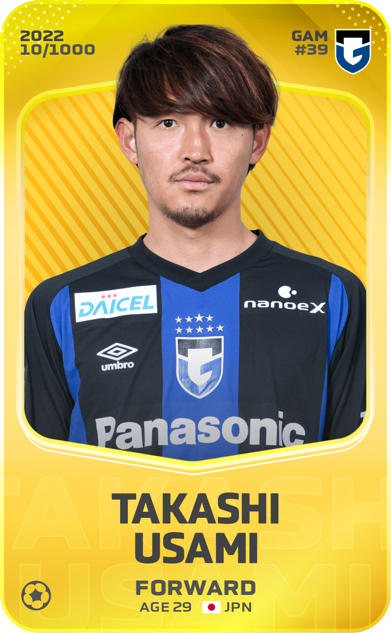 Sorare - Sorare Official - Takashi Usami 2022-23 • Limited 10/1000 - NFT # 94450600695842758797286628427478241797979264283580371541327492096999226069056