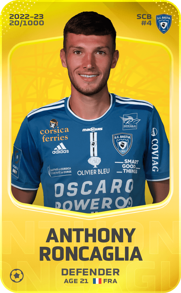 Anthony Roncaglia 2022-23 • Limited 20/1000