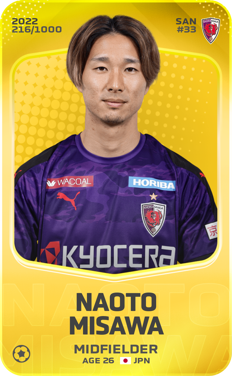 Sorare - Sorare Official - Naoto Misawa 2022-23 • Limited 216/1000 - NFT # 79452701841432019942537815860418704992525390340643869969609105319672370796760