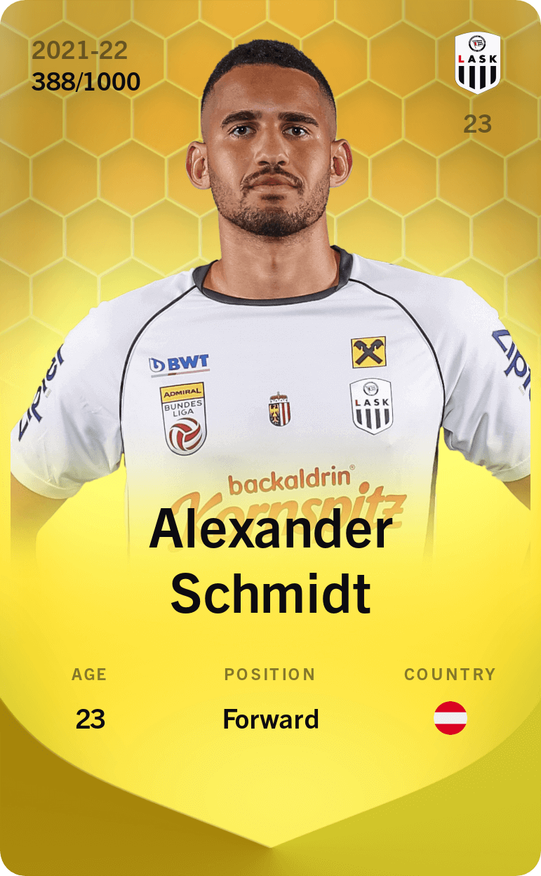 Alexander Schmidt 2021-22 • Limited 388/1000