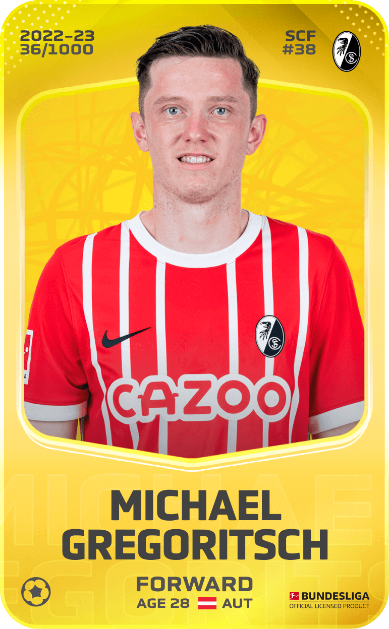 Michael Gregoritsch 2022-23 • Limited 36/1000