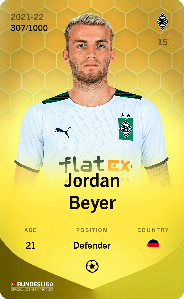 Jordan Beyer 2021-22 • Limited 307/1000