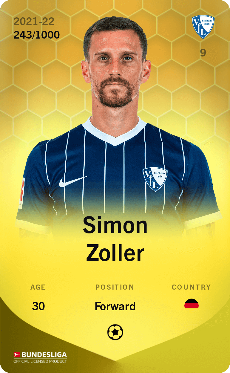 Simon Zoller 2021-22 • Limited 243/1000