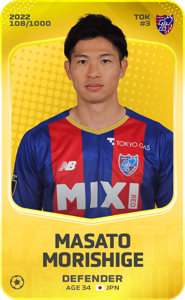 Masato Morishige 2022-23 • Limited 108/1000