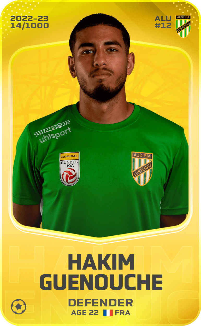 Hakim Guenouche 2022-23 • Limited 14/1000