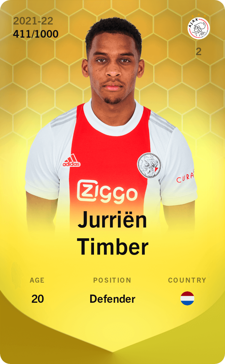 Jurriën Timber 2021-22 • Limited 411/1000